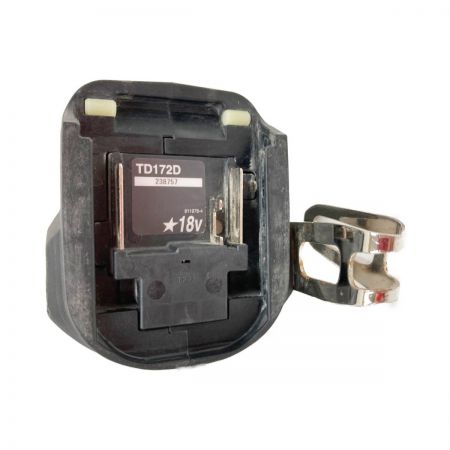  MAKITA マキタ 充電式インパクトドライバ 18V 6.0Ah TD172D ブラック