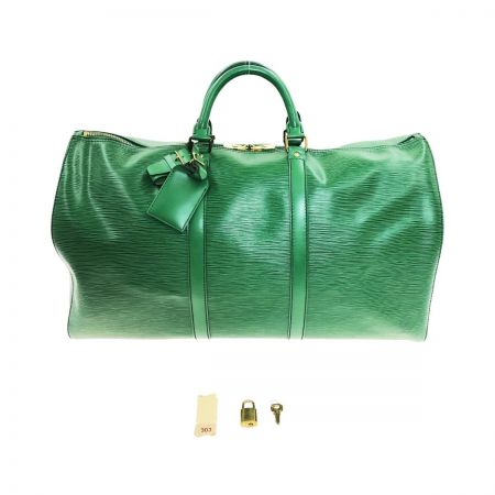  LOUIS VUITTON ルイヴィトン エピ キーポル50 ボルネオグリーン ボストンバック M42964 グリーン