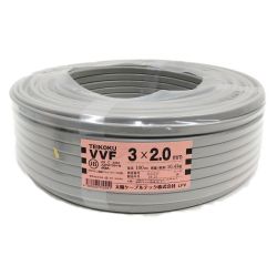 〇〇 TEIKOKU 太陽ケーブルテック  電材 VVFケーブル 3芯 3× 2.0 PbF 100m 未開封品 Nランク