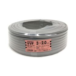 〇〇 TEIKOKU 太陽ケーブルテック  電材 VVFケーブル 3芯 3× 2.0 PbF 100m 未開封品 Nランク