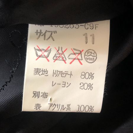  ITALIYA イタリヤ レディース コート サイズ11 ブラック×ヒョウ柄