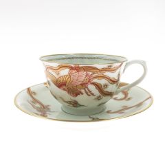  深川製 深川製磁株式会社 金彩鳳凰 コーヒーカップ＆ソーサー Bランク