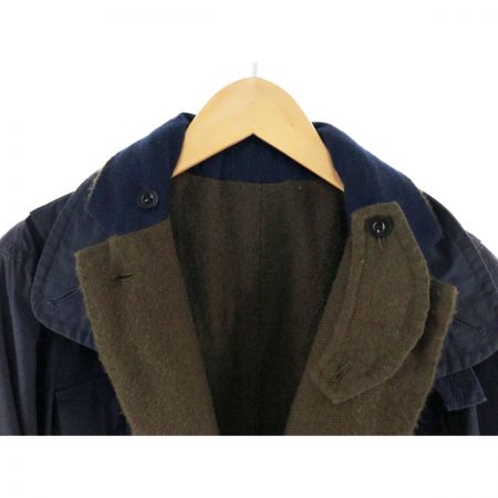  sacai メンズ ジャケット SOLID SHRIVEL COAT リバーシブルコート サイズ2 20-02385M ネイビー×カーキ