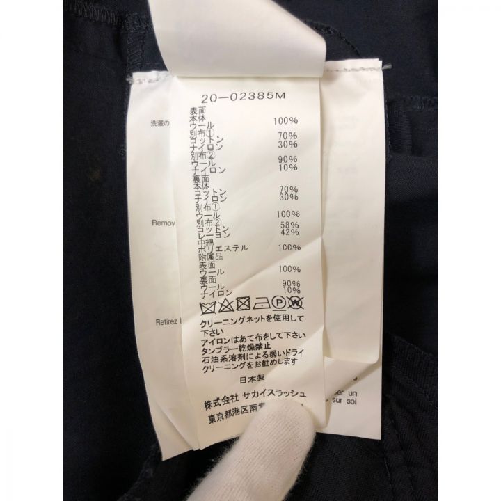 sacai メンズ ジャケット SOLID SHRIVEL COAT リバーシブルコート