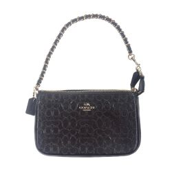 〇〇 COACH コーチ シグネチャー アクセサリー ポーチ ミニバッグ Ｆ11940 エンジ Bランク