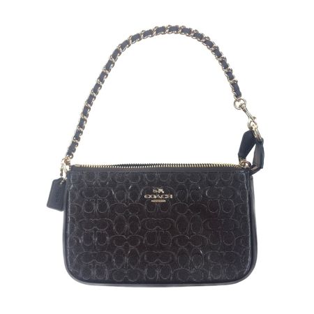  COACH コーチ シグネチャー アクセサリー ポーチ ミニバッグ Ｆ11940 エンジ