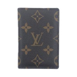 〇〇 LOUIS VUITTON ルイヴィトン オーガナイザー ドゥ ポッシュ カードケース パスケース 名刺入れ モノグラム M60502 ブラウン Aランク