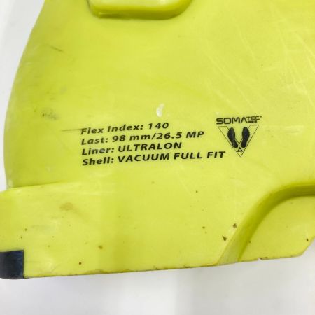  FISCHER フィッシャー(スキー) VACUUM バキューム スキー スキーブーツ イエロー×ブラック 25.5ｃｍ ソールサイズ298mm