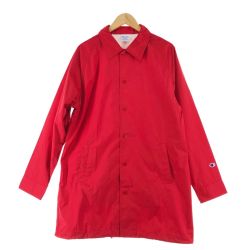 〇〇 Champion チャンピオン メンズ ジャケット コーチジャケット サイズM レッド Aランク