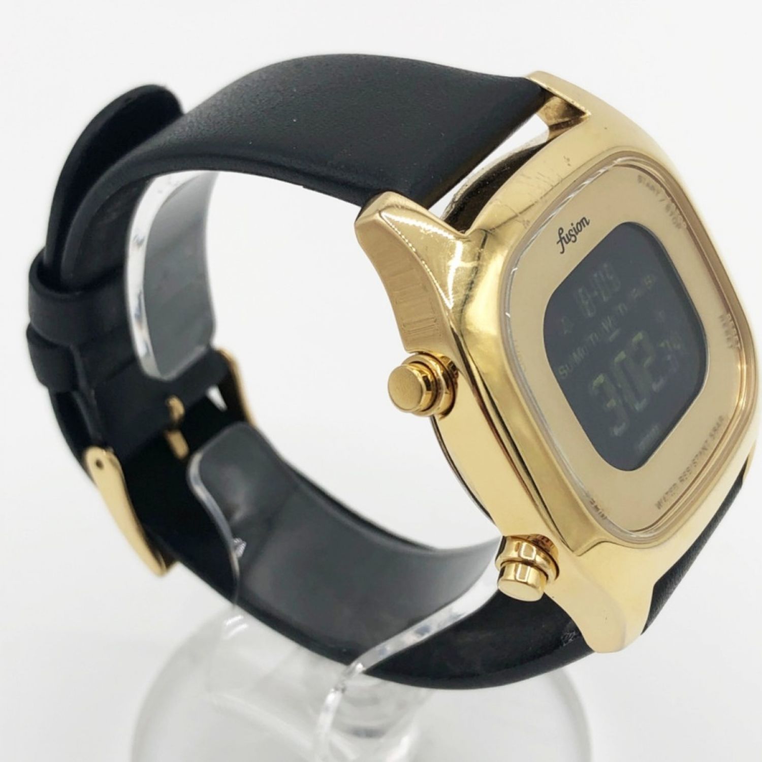 中古】 ALBA アルバ Fusion 腕時計 AFSM403 ブラック x ゴールド B