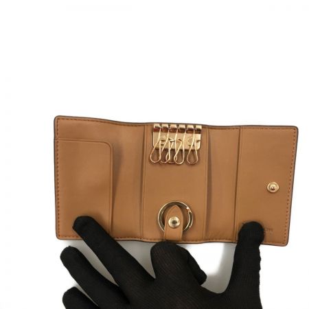  COACH コーチ ハート フローラル プリント 花柄 5連 キーケース C3303 ホワイト