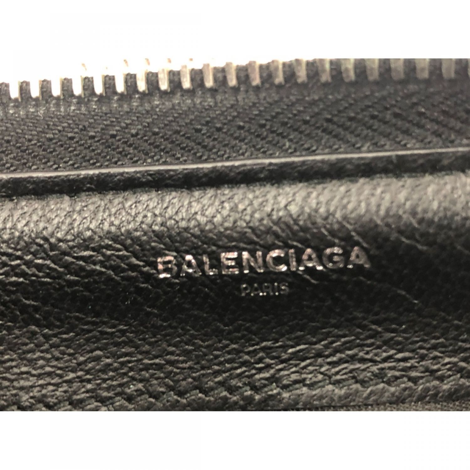 中古】 BALENCIAGA バレンシアガ ラウンドファスナー 長財布 490625