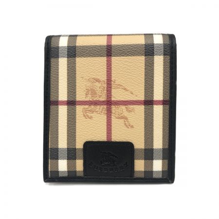  BURBERRY LONDON バーバリーロンドン 財布 札入れ ベージュ×ブラック