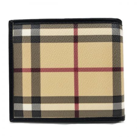  BURBERRY LONDON バーバリーロンドン 財布 札入れ ベージュ×ブラック