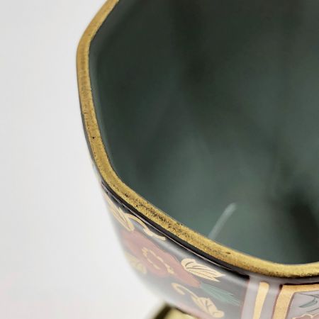  古伊万里 ペアワイングラス セラミック藍