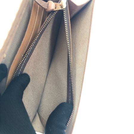  h.m.b&b 長財布 レザー キャメル