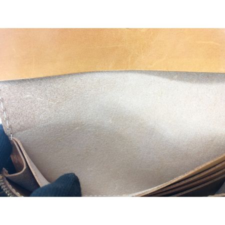  h.m.b&b 長財布 レザー キャメル