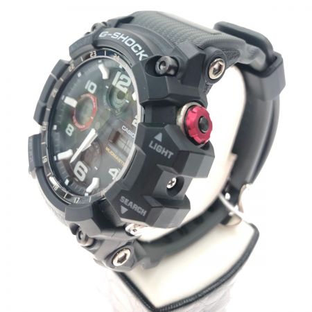  CASIO カシオ マッドマスター 電波ソーラー 腕時計 GWG-100 ブラック x レッド
