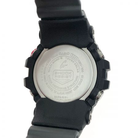  CASIO カシオ マッドマスター 電波ソーラー 腕時計 GWG-100 ブラック x レッド