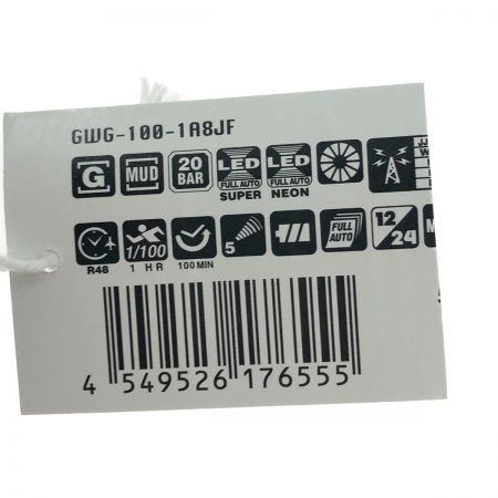  CASIO カシオ マッドマスター 電波ソーラー 腕時計 GWG-100 ブラック x レッド