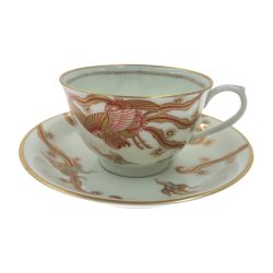 〇〇 深川製 金彩鳳凰 コーヒーカップ＆ソーサー Bランク