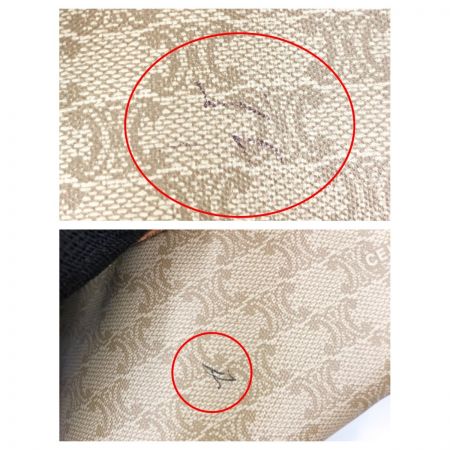  CELINE セリーヌ マカダム ハンドバッグ ミニボストンバッグ M15/2 ベージュ