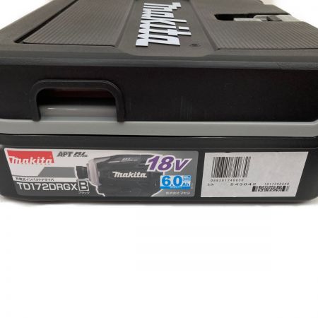  MAKITA マキタ 充電式インパクトドライバ 18v 6.0Ah TD172DRGX ブラック 未使用品