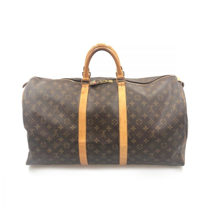 LOUIS VUITTON ルイヴィトン モノグラム キーポル 55 ボストンバッグ M41424 ブラウン｜中古｜なんでもリサイクルビッグバン