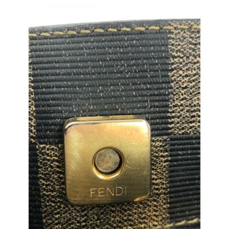  FENDI フェンディ ブロック チェック バッグパック トートバッグ  279260020068 ブラウン