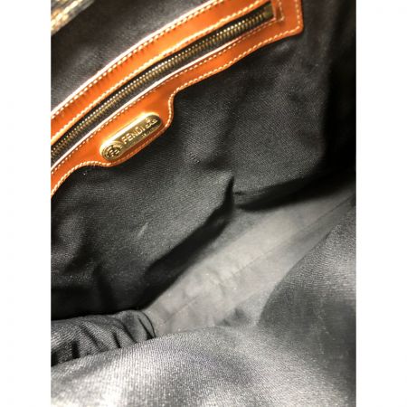  FENDI フェンディ ブロック チェック バッグパック トートバッグ  279260020068 ブラウン