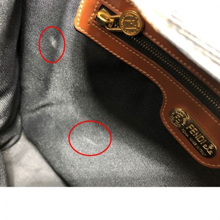  FENDI フェンディ ブロック チェック バッグパック トートバッグ  279260020068 ブラウン