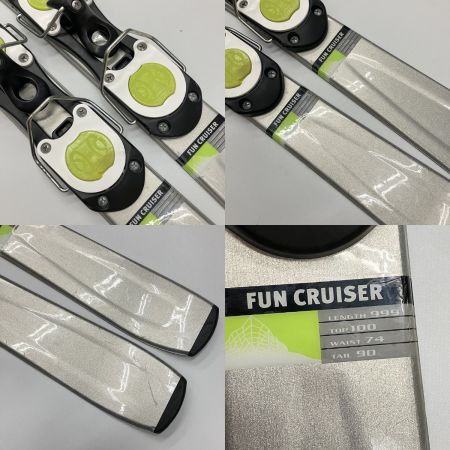   snow carve FUN CRUISER スノーカーブ ファンクルーザー スキー ショートスキー シルバー 99cm