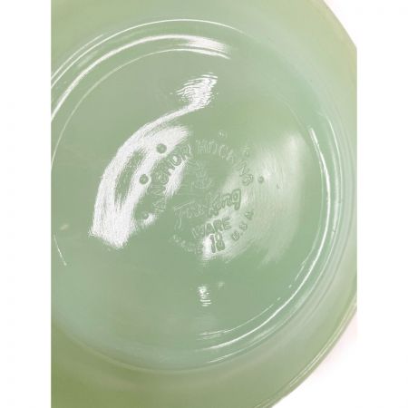  Fire King ファイヤーキング ジェダイ サラダプレート W17 1960年代 グリーン