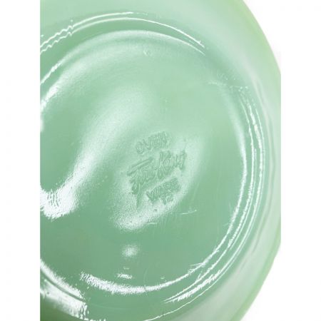  Fire King ファイヤーキング ジェダイ サラダプレート W17 1950年代 グリーン