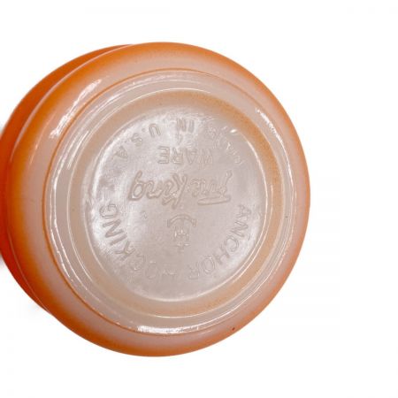  Fire King ファイヤーキング スタッキング 1960年代 赤橙 カップ レッド x オレンジ