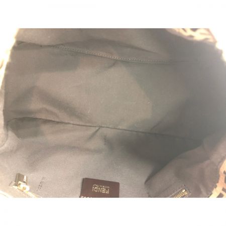  FENDI フェンディ ズッキーノ マンマバケット ショルダーバッグ 8BR001 ブラウン