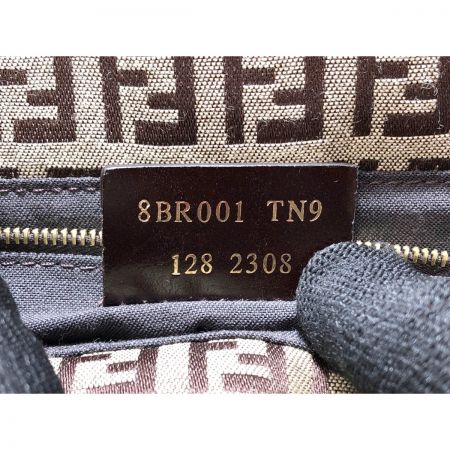  FENDI フェンディ ズッキーノ マンマバケット ショルダーバッグ 8BR001 ブラウン