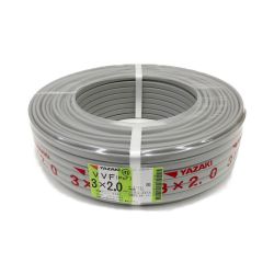 〇〇 YAZAKI ヤザキ  電材 VVFケーブル 3芯 3× 2.0 PbF 100m 未開封品 Nランク