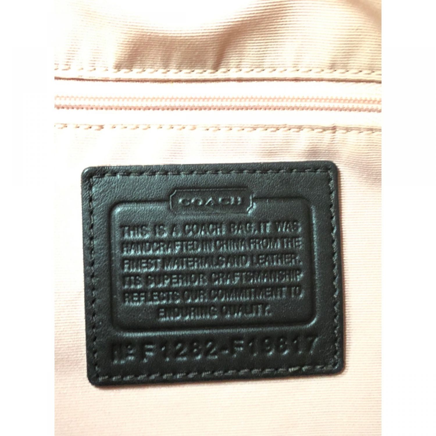 中古】 COACH コーチ 2WAY トートバッグ F19817 ブラウン Bランク