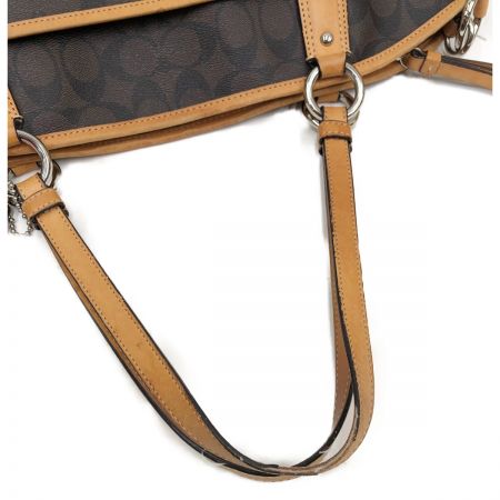  COACH コーチ 2WAY トートバッグ  F19817 ブラウン