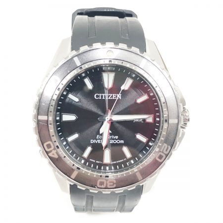  CITIZEN シチズン プロマスター エコドライブ ダイバー 200m 腕時計 E168-S111501 ブラック x シルバー