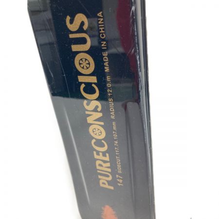  Pureconscious ピュアコンシャス PC-AD スキー板 ブラック 147cm