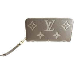 〇〇 LOUIS VUITTON ルイヴィトン バイカラー モノグラム アンプラント ジッピーウォレット 長財布 M69794 ブラウン Aランク