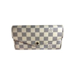 〇〇 LOUIS VUITTON ルイヴィトン ダミエ アズール ポルトフォイユ サラ 長財布 N63208 アズール Bランク
