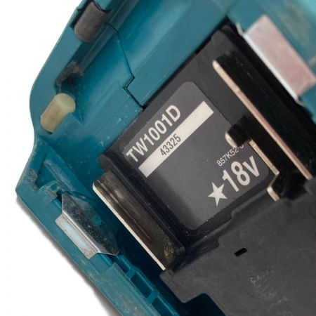  MAKITA マキタ 充電式インパクトレンチ 18Ｖ TW1001D グリーン バッテリー×2個