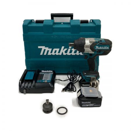  MAKITA マキタ 充電式インパクトレンチ 18Ｖ TW1001D グリーン バッテリー×2個