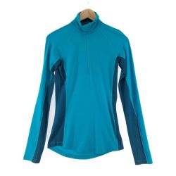 〇〇 icebreker レディース スウェット ハーフジップスウェット サイズXS スカイブルー Bランク