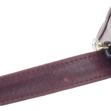  CELINE セリーヌ マカダム ショルダーバッグ レッド