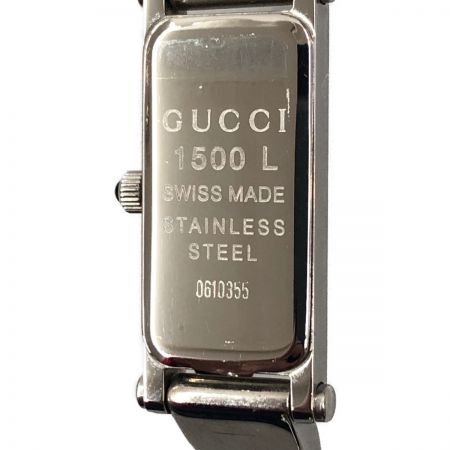  GUCCI グッチ 腕時計 1500L シルバー Bランク
