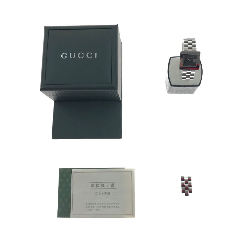 中古】 GUCCI グッチ スクエアフェイス クォーツ 腕時計 3600J